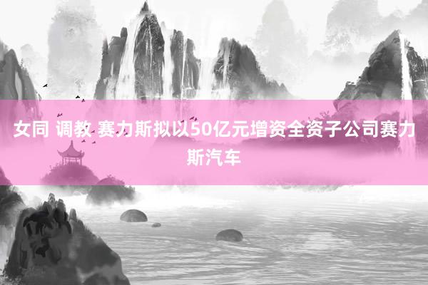 女同 调教 赛力斯拟以50亿元增资全资子公司赛力斯汽车