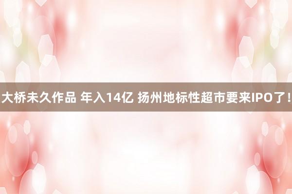 大桥未久作品 年入14亿 扬州地标性超市要来IPO了！