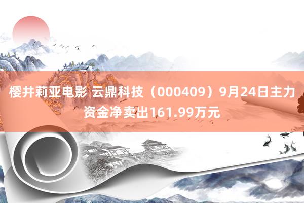 樱井莉亚电影 云鼎科技（000409）9月24日主力资金净卖出161.99万元