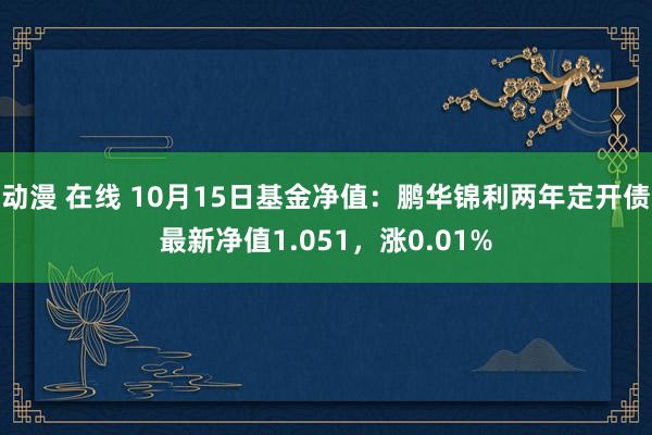 动漫 在线 10月15日基金净值：鹏华锦利两年定开债最新净值1.051，涨0.01%