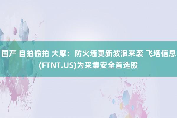 国产 自拍偷拍 大摩：防火墙更新波浪来袭 飞塔信息(FTNT.US)为采集安全首选股