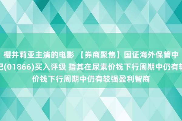 樱井莉亚主演的电影 【券商聚焦】国证海外保管中国心连心化肥(01866)买入评级 指其在尿素价钱下行周期中仍有较强盈利智商