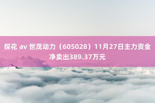 探花 av 世茂动力（605028）11月27日主力资金净卖出389.37万元