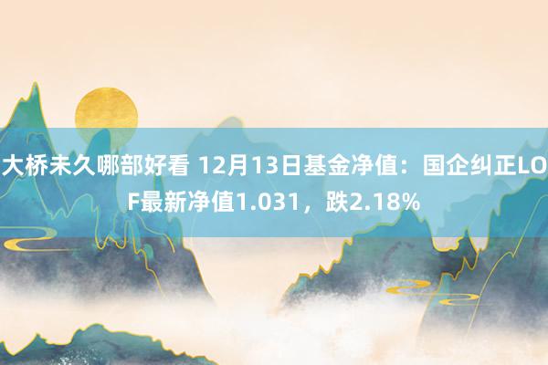 大桥未久哪部好看 12月13日基金净值：国企纠正LOF最新净值1.031，跌2.18%