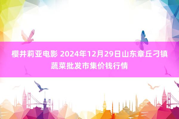 樱井莉亚电影 2024年12月29日山东章丘刁镇蔬菜批发市集价钱行情